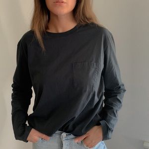 Richer Poorer Pima Cotton Long Sleeve Pocket Tee